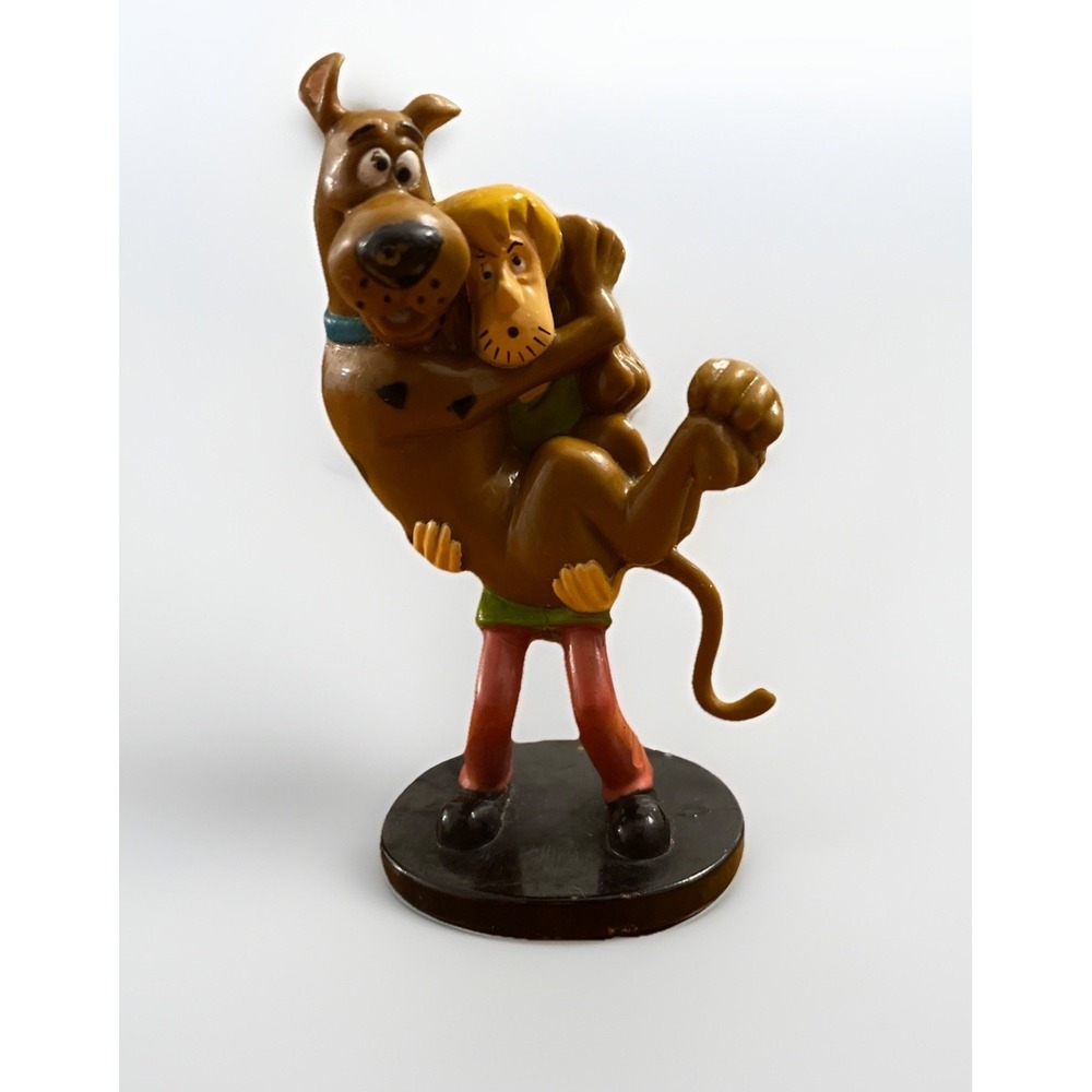 Scooby-doo and Shaggy 1998  Hanna-Barbera PVC "Yikes" Cake Topper 3.5" Vintage